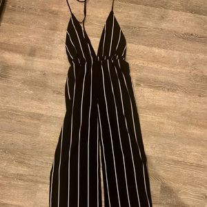 Black and white jumpsuit